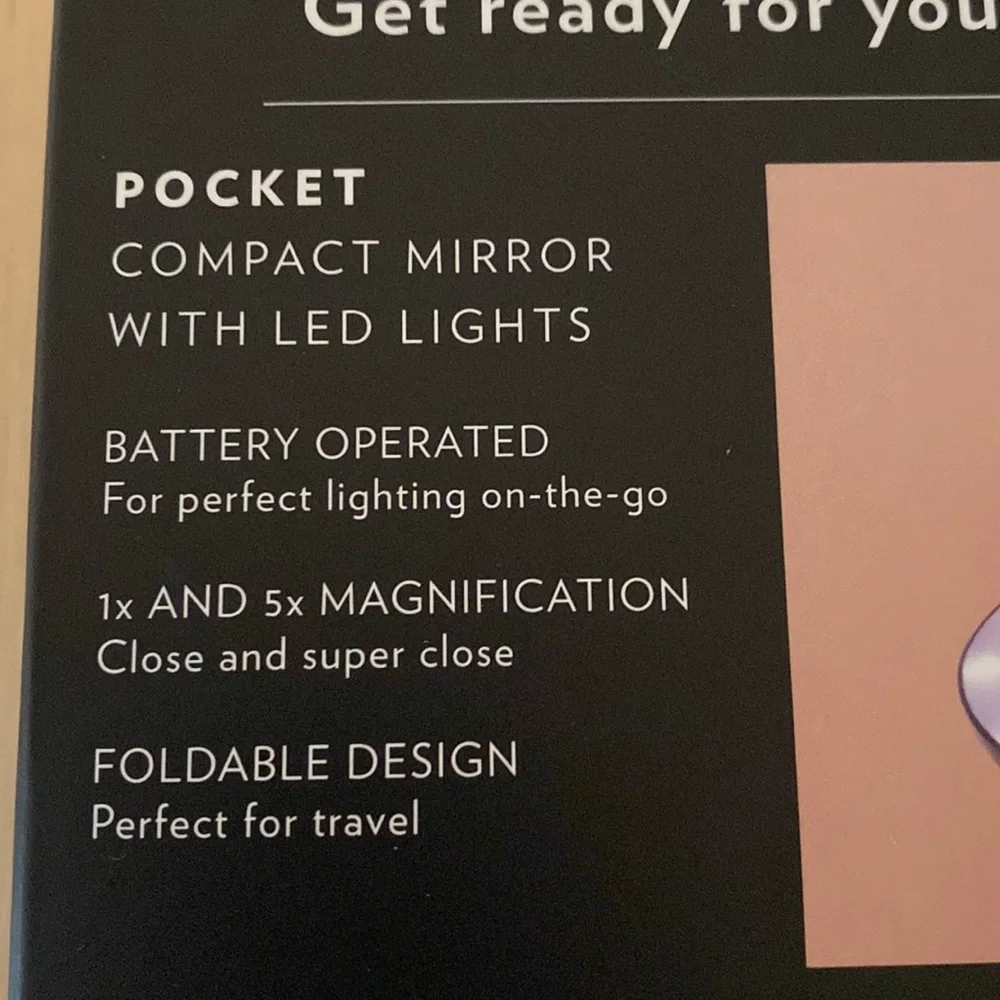 NWT Hazel + Havi LED Compact Mirror